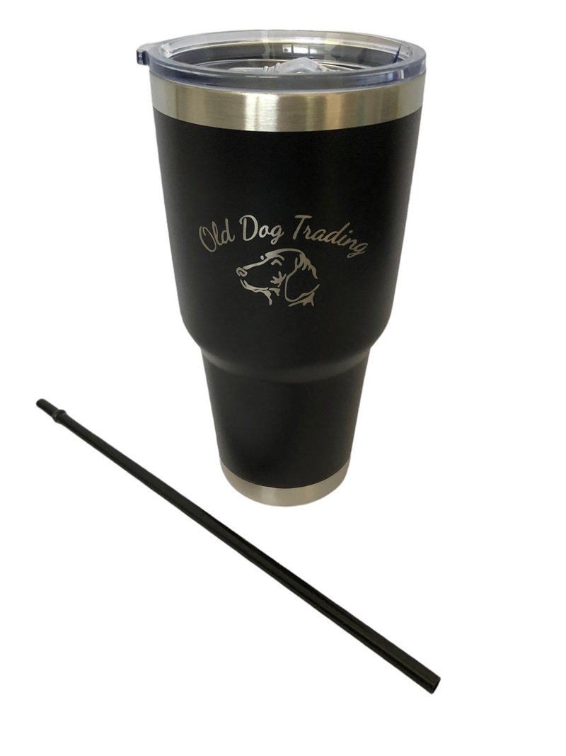 Carica immagine in Galleria Viewer, Old Dog Trading  30oz Insulated Travel Tumbler w/Straw - 25% Off Enter at Checkout (VHMXGZH0XDS4)
