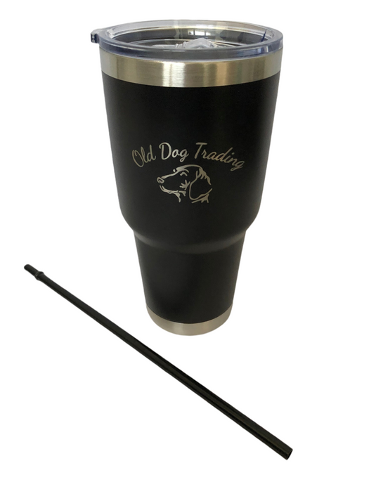 Old Dog Trading  30oz Insulated Travel Tumbler w/Straw - 25% Off Enter at Checkout (VHMXGZH0XDS4)