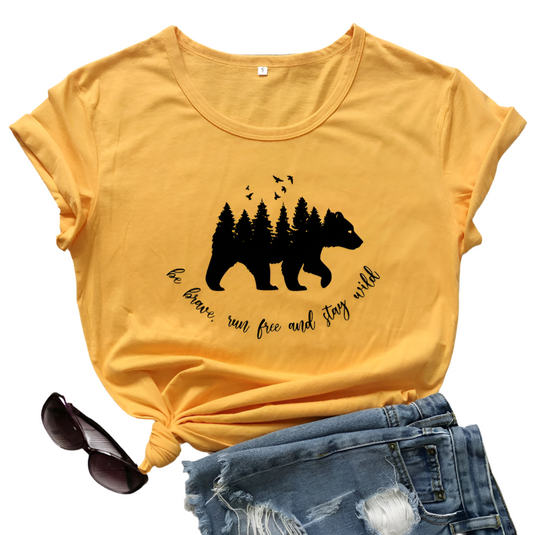 Be Brave, Run Free, and Stay Wild Women's T-shirt