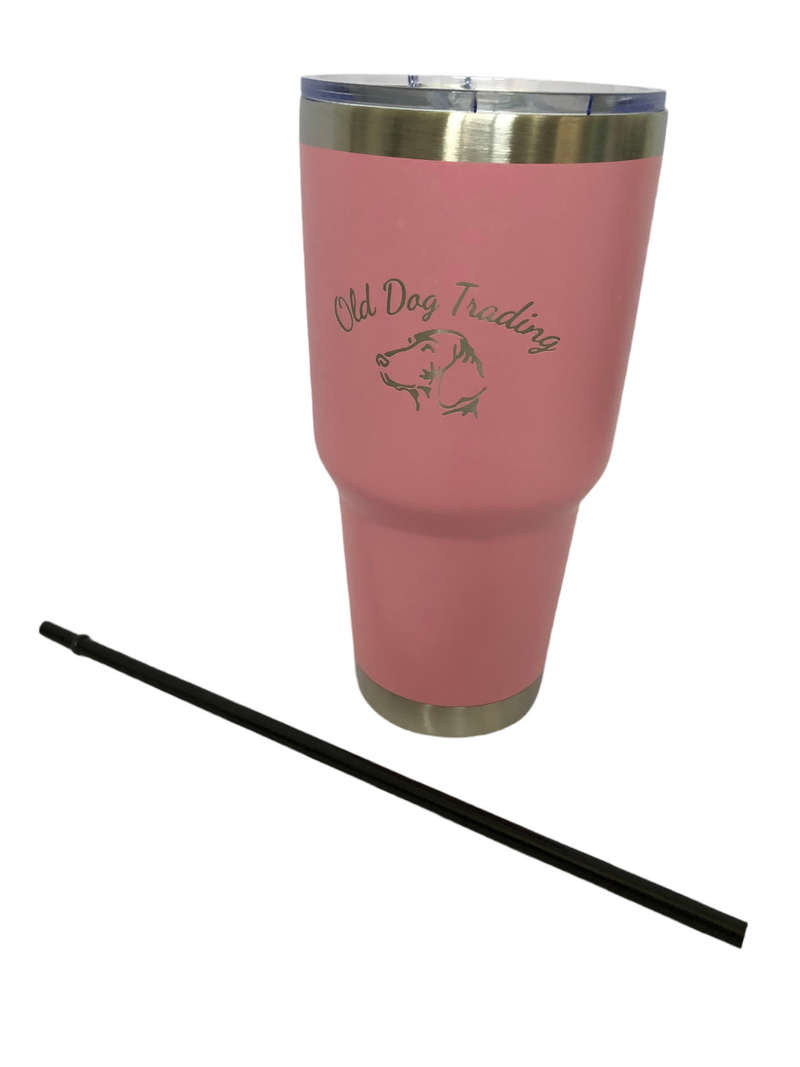 Carica immagine in Galleria Viewer, Old Dog Trading  30oz Insulated Travel Tumbler w/Straw - 25% Off Enter at Checkout (VHMXGZH0XDS4)
