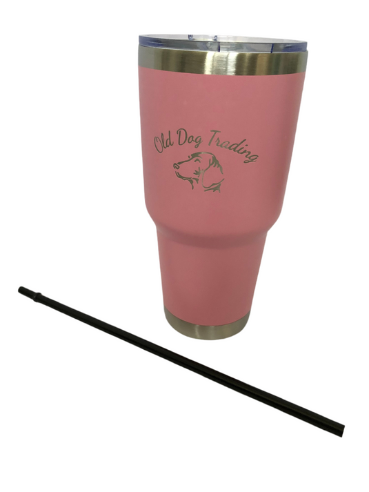 Old Dog Trading  30oz Insulated Travel Tumbler w/Straw - 25% Off Enter at Checkout (VHMXGZH0XDS4)