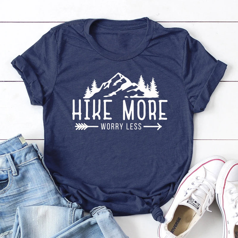 Carica immagine in Galleria Viewer, Hike More Worry Less T-shirts - Old Dog Trading
